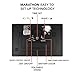 MARATHON Atomic Wall Clock with Stand, Black Frame/Black Stainless Steel Finish - Large, 9-Inch Display - AM/PM or 24-Hour Time Format, 8 Time Zones & Indoor Temperature - Two AA Batteries Included