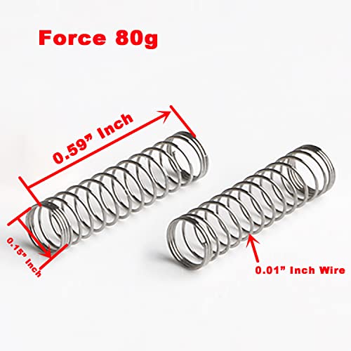 100Pcs/Pack Stainless Steel Mechanical Keyboard Compression Spring Switches Pressure Spring For Cherry Mx Diy Mechanical Gaming Keyboard Force 80G #TOP2