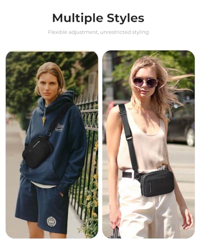 CHOLISS Small Nylon Crossbody Bags for Women and Men Mini Crossbody Purse for Workout Travel with Adjustable Strap Card Slots3