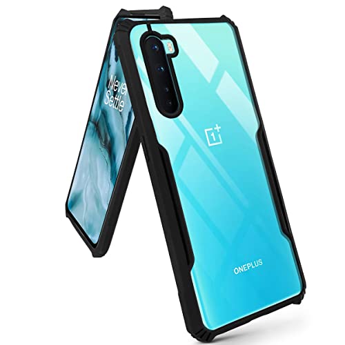 Image of Jkobi Hard PC Crystal Bumper Shockproof Back Cover Case for OnePlus Nord with Camera Protection (Matte Black)