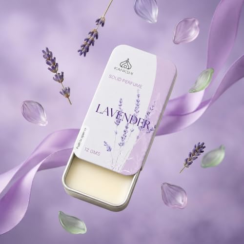 Image of Unisex Lavender Solid Perfume Solid Perfume 12GM - Skin Friendly Pocket Size - Luxury Solid Perfume for Men & Women - Long Lasting Scent - Ideal for Travel & Daily Use