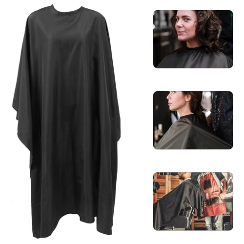 Ipetboom Capa Impermeable para Corte de Cabello con Cierres de Botón, Mandil Transpirable para Salón de Barbero para Adultos miniatura 7