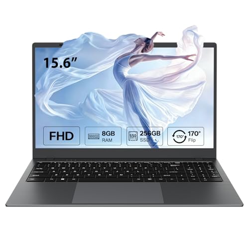 TEKTAIPC 15.6 Inch Laptop 8GB RAM 256GB SSD Laptop Computer for Student and Business, AMD 3020e Processor, FHD Anti-Glare Display, Long Battery Life, Webcam, WiFi5