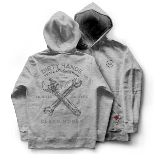TROLL CO. CLOTHING Twisting Wrenches Heavyweight Hoodie Pullover
