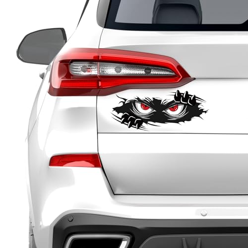 Monster Autocollant Voiture, 2 Pcs Drôle Autocollant Motonouveauté 3d Autocollants et Autocollants Autocollants Imperméables pour Voiture Moto Caravane