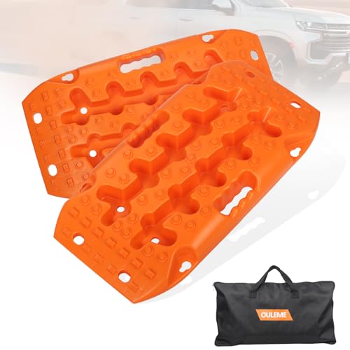 OULEME Recovery Traction Boards, Off-road Track Traction Mats for Sand, Mud, and Snow - 4WD RV Truck...