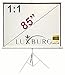 Produktbild Luxburg® 85" 152x152 cm Full HD 3D Projektionsleinwand mit Stativ, Projektionswand - Leinwand mattweiß (60"x60")