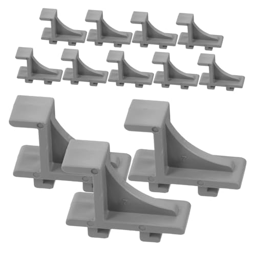 Ipetboom 12 piezas Clips Soporte Plástico para Estante de Congelador Unidades Recambios Frigorífico Duraderos y Fáciles de Instalar