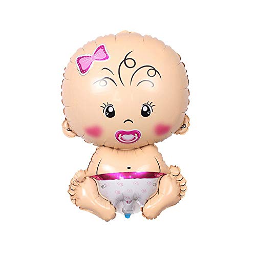 Huture H-PARTY-008-BBQQ 2Pcs 30 Inchx20 Inch International Welcome Baby Shape Jumbo Mylar Foil Balloon Boy Girl Latex Helium Balloons Great For Baby Shower Pregnancy Gender Reveal Wedding Birthday Party Decor Supplies thumb #2