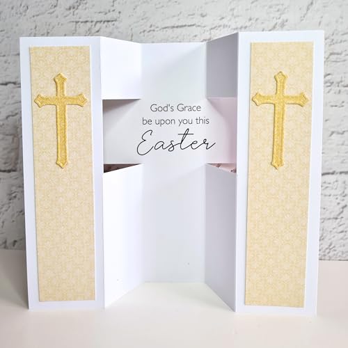Cartes pop-up croix Katy Sue blanches avec enveloppes pour célébrations - 7