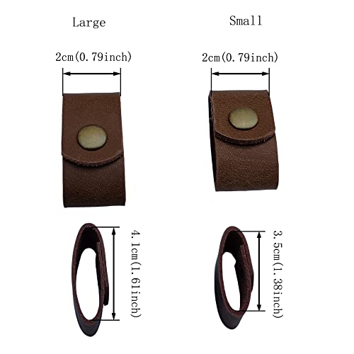 4 packs duty belt keeper for man and women leather belt loop keychain keep your extra long belt2