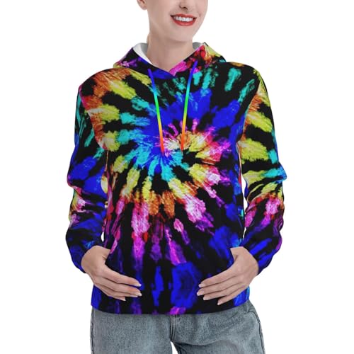 Sweat à capuche pour femme tie dye idéal pour vos journées cocooning d'automne