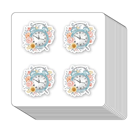 Floral Clock Stickers 1In For Scrapbooking, Arts, Craft, Kids Diy, Journals 80-Pack #TOP5