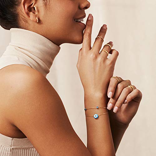 Gelin Opal Evil Eye Bracelet in 14K Solid Gold3