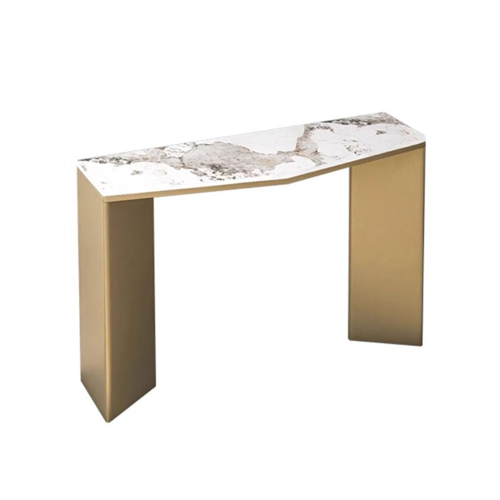 ENGENDER Console Tables Fashionable And High-end Entrance Hall Table, Living Room Wall-mounted Slate End View, Simple