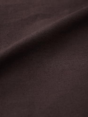 Image of The Souled Store Utility Hoodie: Cocoa Men and Boys Full Sleeves Hooded Neck Cocoa Brown Solid Cotton Linen Oversized Fit Breathable Fabric Zipper Hoodie