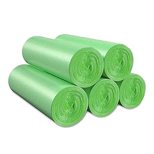 Bolsas de basura pequeñas biodegradables de 4 galones, bolsas de basura compostables para baño, 100 unidades, sin perfume, a prueba de fugas, bolsas de basura fuertes para el hogar, cocina, oficina