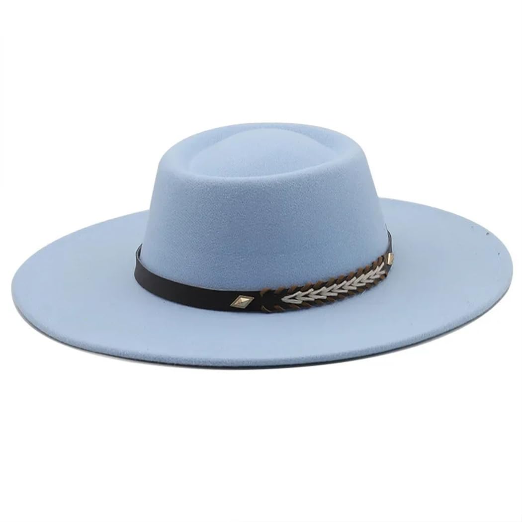 Cappelli Fedoras da donna in feltro 9,5 cm a tesa larga formale Jazz Caps Bombetta abito da sposa cappello Chapeau Femme