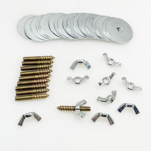 Image of Bird Cage Screws, Bird Perch Screws, Nuts and Make Bird Perches, Stand Platform Accessories for Fixing Pet Cage, Playground Perch, Food Feeder (10, 3cm(1.18inch))