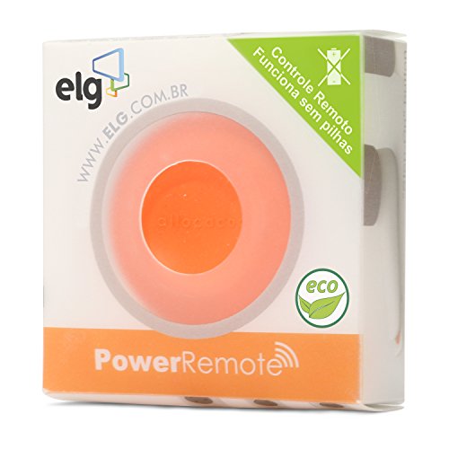 Multiplicador de Tomadas Powercube c/ Controle Remoto e 4 Tomadas, Bivolt, PWC-RM4CR, Laranja e Bran