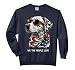 Patriotic Cat Lover We the People Love USA Flag Comfort Colors Adult Sweatshirt