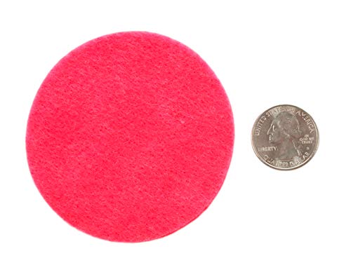 Image of Playfully Ever After Neon Pink Craft Felt Circles (3 Inch - 30pc)