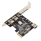 INTERFACES MÚLTIPLES: El material principal del adaptador Firewire es PCB, con interfaz PCIE 11 + 4pin, 1394A, IEEE1394