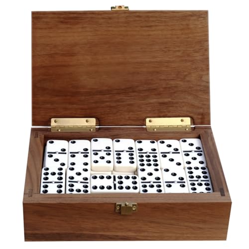 Set de Domino Doble 9 Alex Cramer en Estuche Nogal miniatura 4