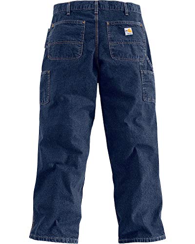 Carhartt Men's Big-Tall Flame Resistant Signature Denim Dungaree2