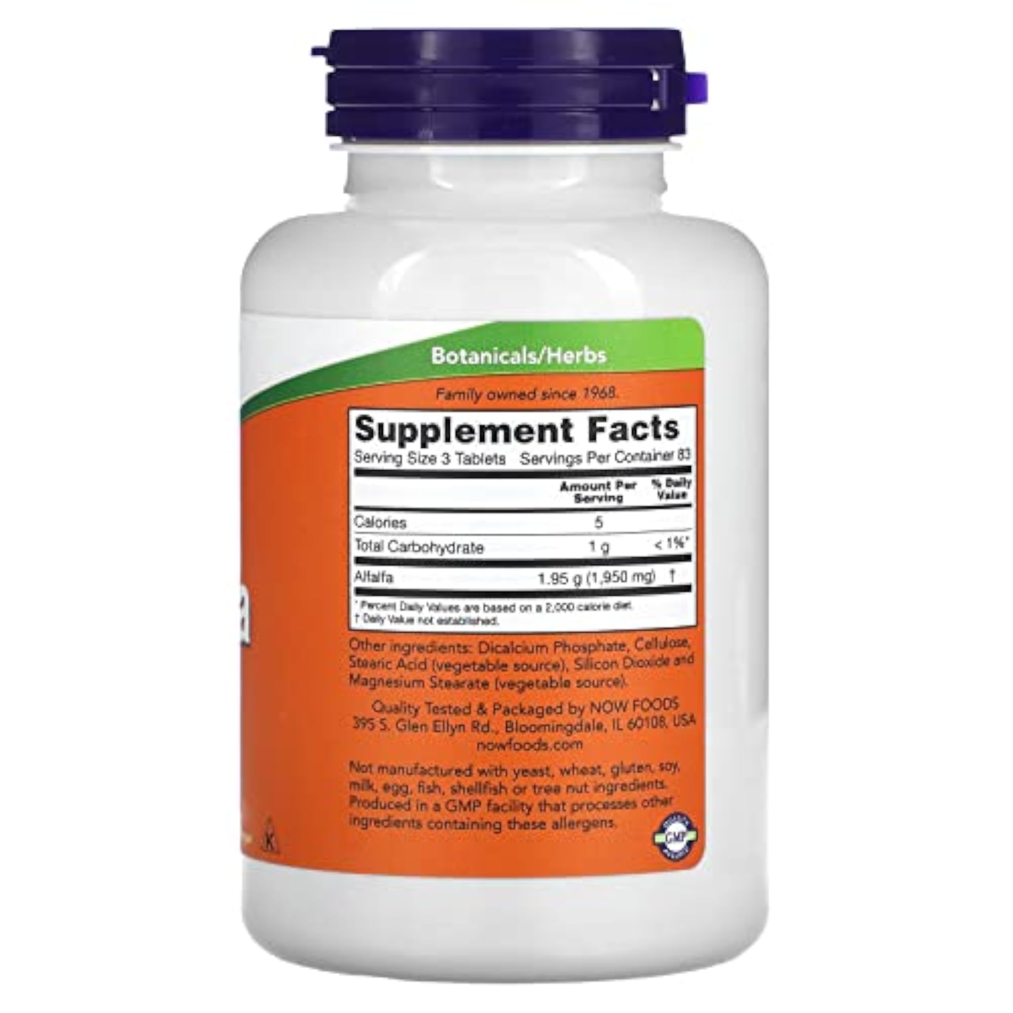 Alfalfa Extract - 650 mg, 250 Tablets