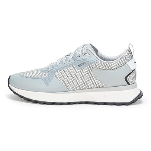 Image of BOSS Men's Big Logo Mesh Mix Lace Up Sneaker