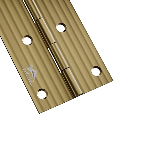 Image of Atlantic Window Door Hinges 3 Inch x 16 Gauge /1.7 MM Thickness Home, Office, Hotel for Main Window Door, Bedroom, Kitchen, Bathroom, Premium Stainless Steel Welded Head (Antique Finish,Pack of 12 Pcs)