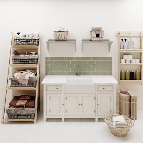 Image of AmGood 12 inch Width x 24 inch Length | Stainless Steel Wall Shelf | Square Edge | Metal Shelving | Heavy Duty | Commercial Grade | Wall Mount | NSF Certified