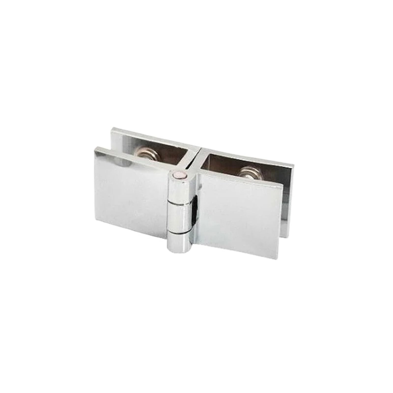 Cnyuon 180 Degree 4 Pcs Glass Door Hinge Clamp Bathroom Shower Hinges Cabinet Cupboard Hardware Zinc Alloy For Glass Door(180 Degree)