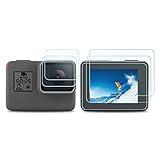 Con HD y material anti-rasguño, el protector de pantalla LCD protege la pantalla de la cámara también.