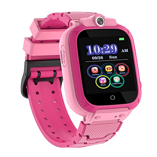 Smart Watch Kids Boys Girls,Built-in MP3 Music Player 14 Games Video Player Video Recorder Dual Cameras Pedometer Flashlight Alarm Clock Timer Stopwatch for Age 3-10 Children Gift