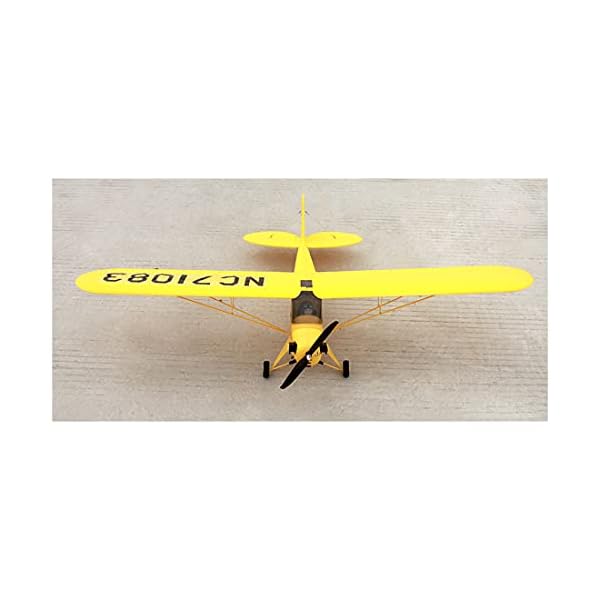 Mayoaoa Flugzeug Ferngesteuert Groß Erwachsene, Dynam Piper J3 Cub RC Flugzeug EPO Trainer Starrflügelflugzeug, RC… – Bild 5