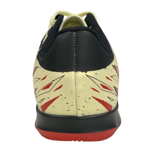 Chuteira Flamengo Oxn Avanti 3 Futsal Adulto Pro PVC 2 - Bege/Vermelho/Preto