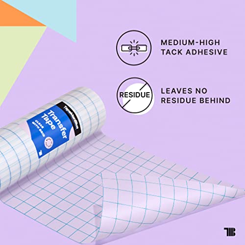 Tapemanblue 816821000958 12 Inch X 100' Roll Of Clear Transfer Tape thumb #2