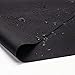 23.6'' by 15.7''Flexible Silicone Placemat Non Slip Waterproof Heat Resistant Dinner Table Black 1PCS