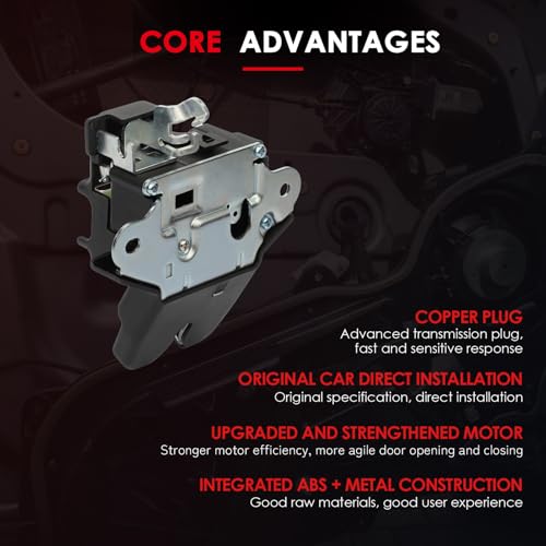 Image of CCIYU Rear Tailgate Trunk Lock Actuator Compatible with 2012 13 14 15 16 2017 For Kia Rio,Rear Trunk Door Lock Latch Actuator Without Keyless Entry, Replace 81230-1W010