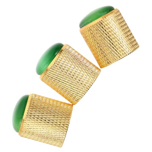 Boutons de potentiomètre en métal vert pour guitare électrique en concert