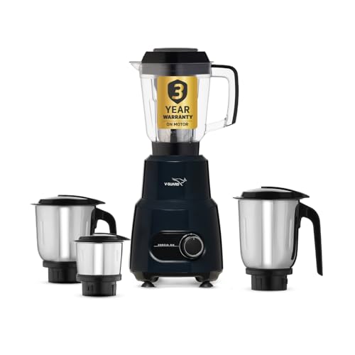 Image of V-Guard Precia NX Juicer Mixer Grinder 750 W (New Launch) | 3-Year Motor Coverage | 4 Versatile Jars | Juicer, Large, Medium & Small | Compact ABS Body | SS Rust-Resistant Blades