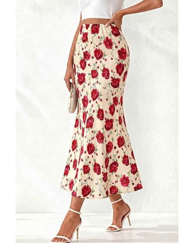 Image of BTFBM Satin Skirts for Women Trendy 2026 Summer Fall