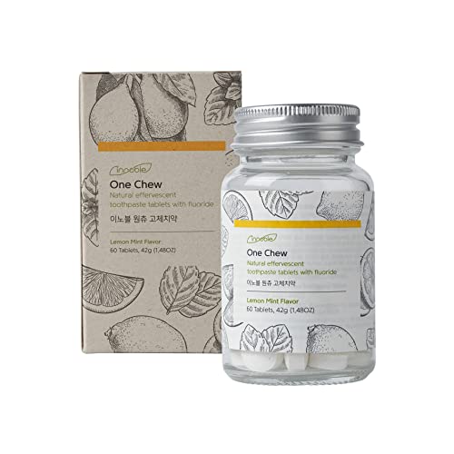 Innoble One Chew Toothpaste Tablets with Fluoride Natural