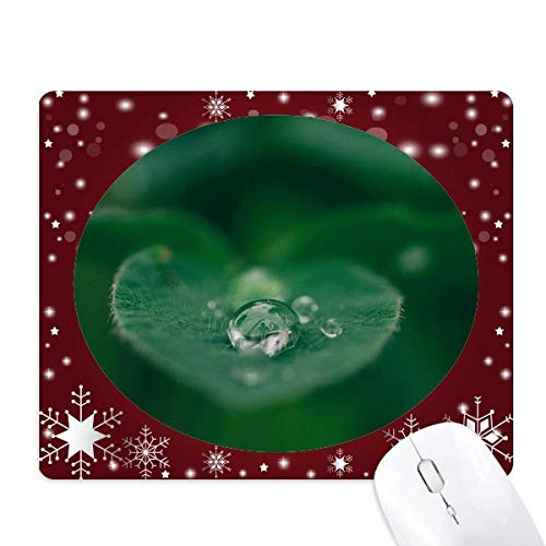 Tapis de souris flocon de neige et rosée d'hiver pour un bureau cocooning nature