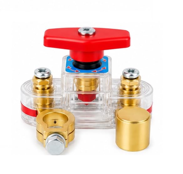 Heavy Duty Car Battery Disconnect Switch | Quick Cut-Off Battery Isolator | Universal Positive Terminal Master Kill Switch for Car, SUV, Truck, Jeep, RV, Boat & Tractor-image-38
