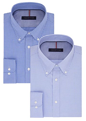 Tommy Hilfiger Mens Slim Fit Non Iron Gingham Dress Shirt product thumbnail 12