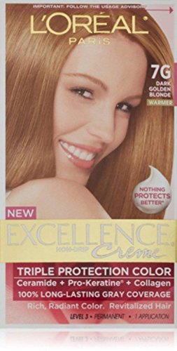 Image of L'Oreal Excellence #7G Dark Gold Blonde Hair Color, 1 ct