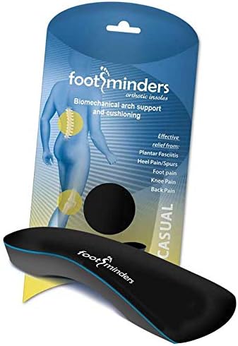 Casual Orthotic Arch Support Insoles for Dress Slip-On Shoes (Pair) (Small: Men 5½ - 7 Women 6½ - 8) - Relief for Foot Pain Due to Flat Feet/Low Arches and Plantar Fasciitis